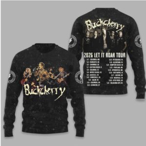 Buckcherry Let It Roar Tour 2026 Hard Rock Band Concert Music Fan T Shirt