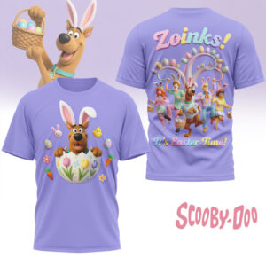 Scooby Doo Zoinks It’s Easter Time Purple For Mystery Machine Fans T Shirt
