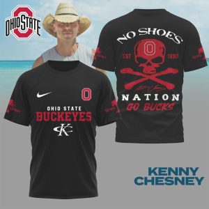 Kenny Chesney No Shoes Nation x Ohio State Buckeyes Go Bucks T Shirt