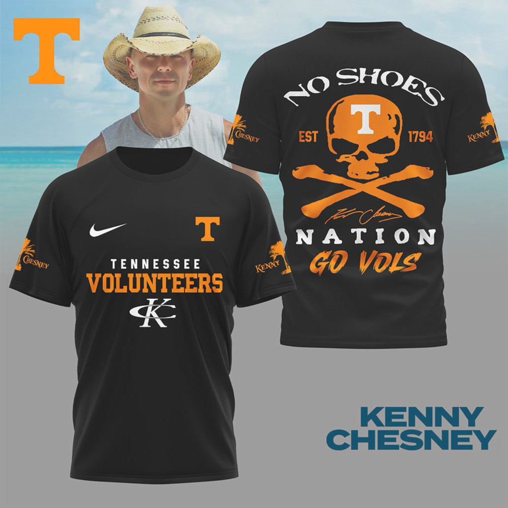 Kenny Chesney No Shoes Nation Tennessee Volunteers Go Vols T Shirt Kenny Chesney No Shoes Nation Tennessee Volunteers Go Vols T Shirt