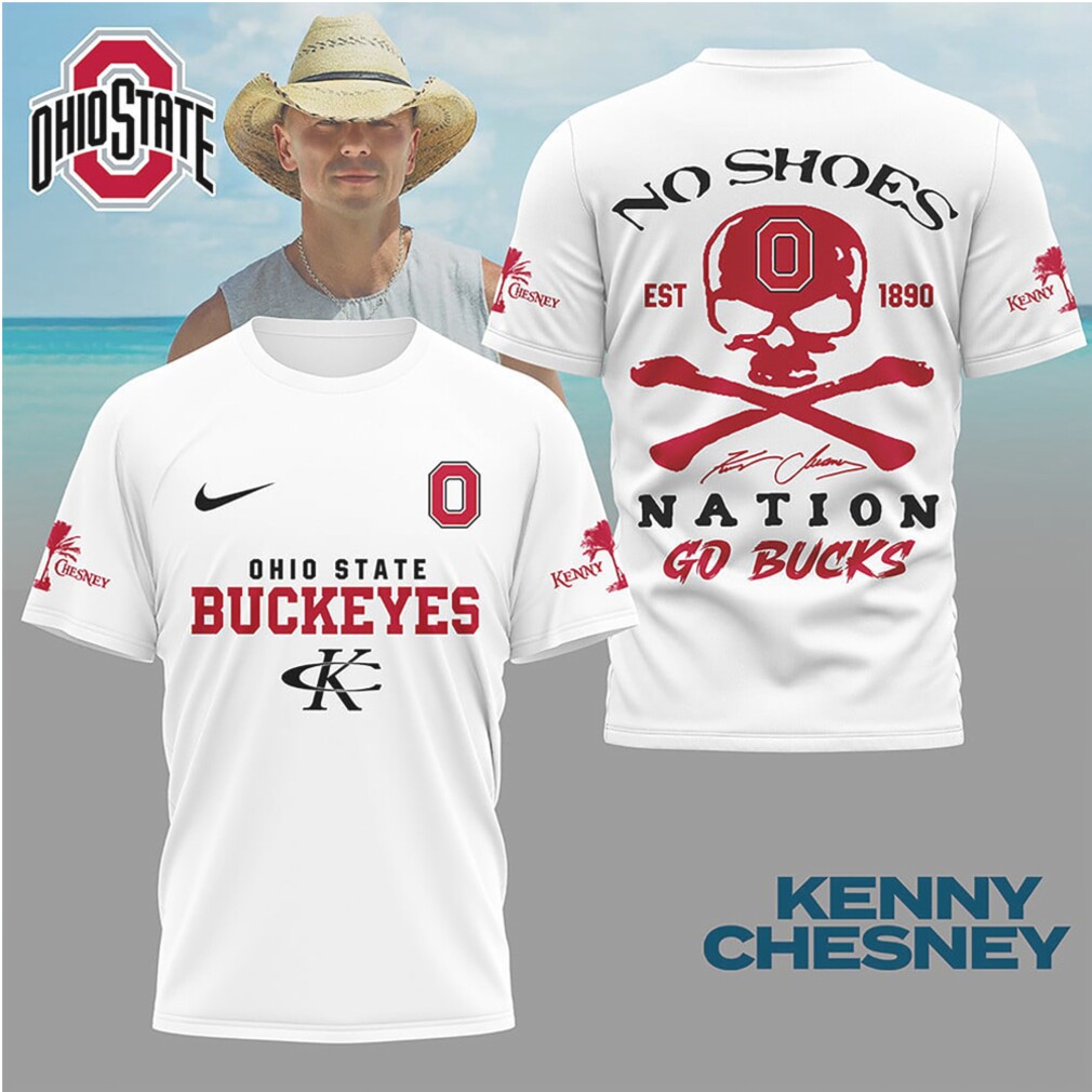 Kenny Chesney No Shoes Nation x Ohio State Buckeyes Go Bucks T Shirt Kenny Chesney No Shoes Nation x Ohio State Buckeyes Go Bucks T Shirt