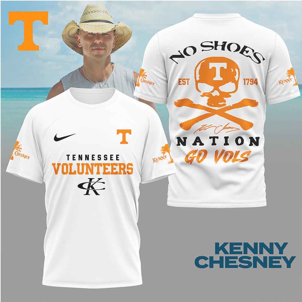 Kenny Chesney No Shoes Nation Tennessee Volunteers Go Vols T Shirt Kenny Chesney No Shoes Nation Tennessee Volunteers Go Vols T Shirt