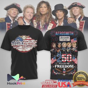 Aerosmith 250th USA Anniversary Semiquincentennial Freedom Tour Shirt