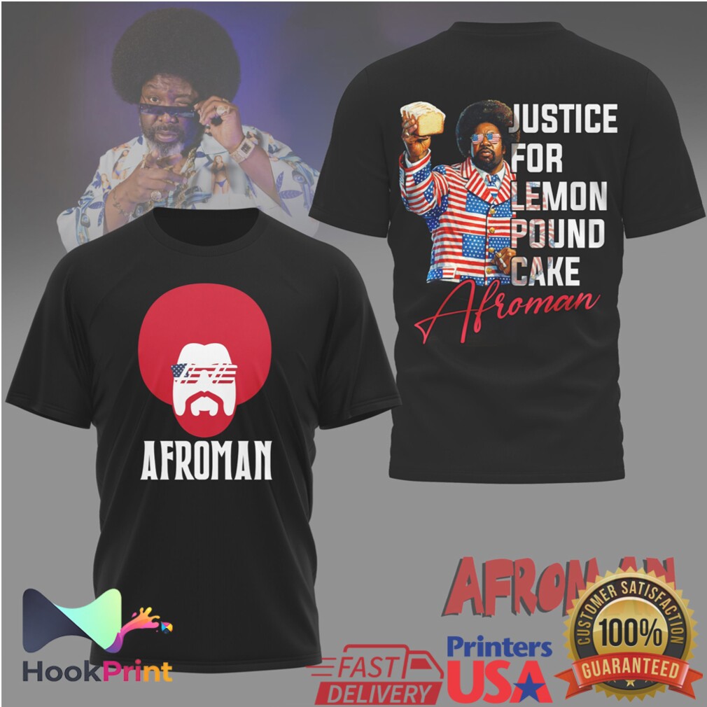 Afroman Justice for Lemon Pound Cake American Flag Graphic T Shirt Afroman Justice for Lemon Pound Cake American Flag Graphic T Shirt