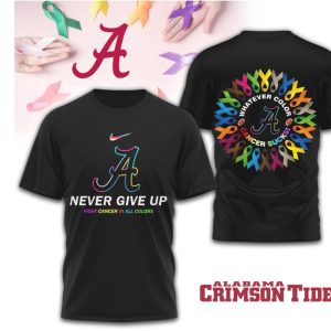 Alabama Crimson Tide Cancer Awareness Fight Cancer In All Colors Ribbon T Shirt