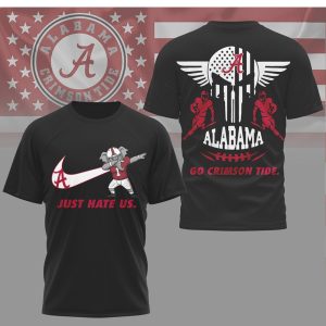 Alabama Crimson Tide “Just Hate Us” Dabbing Elephant Gameday T Shirt Alabama Crimson Tide “Just Hate Us” Dabbing Elephant Gameday T Shirt