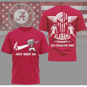 Alabama Crimson Tide “Just Hate Us” Dabbing Elephant Gameday T Shirt
