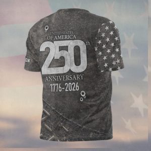 America 250th Anniversary 1776 2026 US Army Battlefield Grunge T Shirt