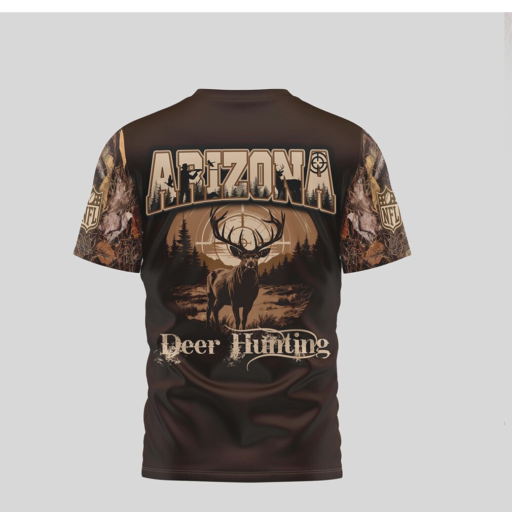 Arizona Cardinals Deer Hunting Camo Print NFL Performance T Shirt Arizona Cardinals Deer Hunting Camo Print NFL Performance T Shirt