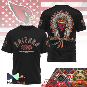 Arizona Cardinals Native American Heritage Month Headdress T Shirt