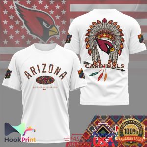 Arizona Cardinals Native American Heritage Month Headdress T Shirt