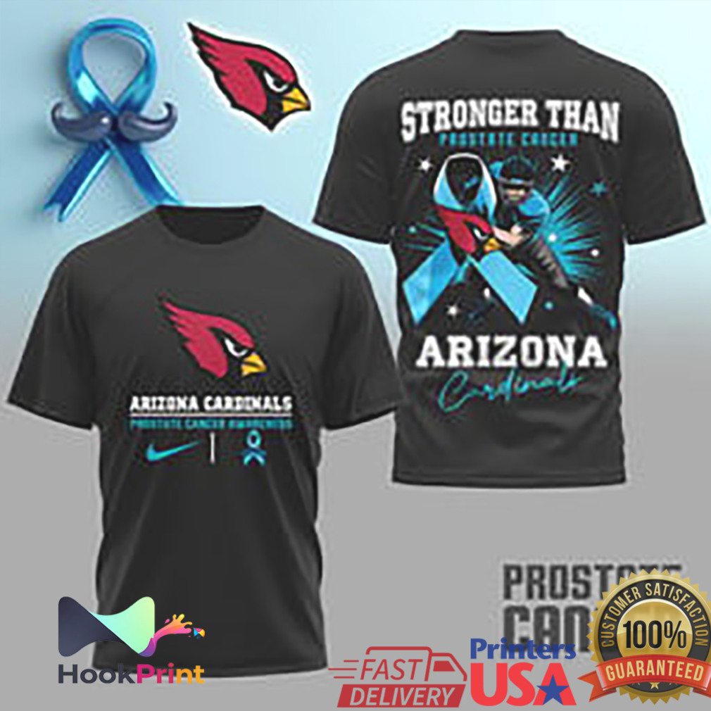 Arizona Cardinals Stronger Than Prostate Cancer Awareness T Shirt Arizona Cardinals Stronger Than Prostate Cancer Awareness T Shirt