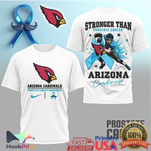 Arizona Cardinals Stronger Than Prostate Cancer Awareness T Shirt