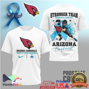 Arizona Cardinals Stronger Than Prostate Cancer Awareness T Shirt
