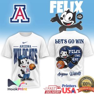 Arizona Wildcats x Felix The Cat Basketball Let’s Go Win T Shirt Arizona Wildcats x Felix The Cat Basketball Let’s Go Win T Shirt