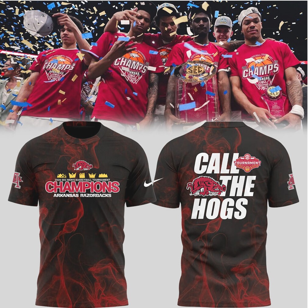 Arkansas Razorbacks SEC Basketball Tournament Champions T Shirt Arkansas Razorbacks SEC Basketball Tournament Champions T Shirt