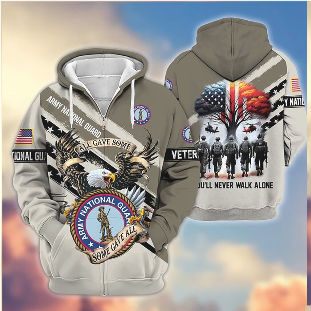 Army National Guard Veteran Eagle Emblem 3D Full Print Zip Hoodie Army National Guard Veteran Eagle Emblem 3D Full Print Zip Hoodie