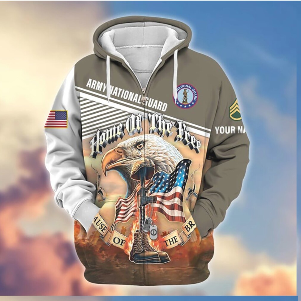 Army National Guard Veteran Home Of The Free Eagle 3D Shirt Army National Guard Veteran Home Of The Free Eagle 3D Shirt