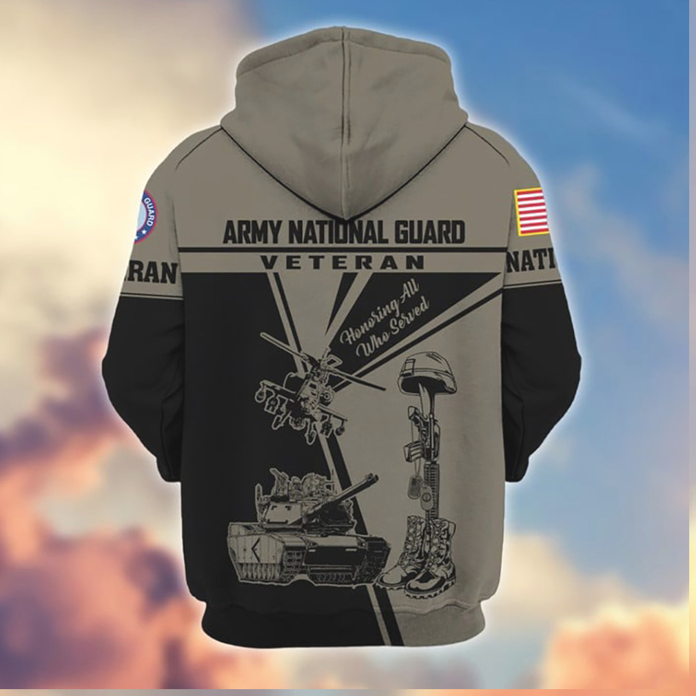 Army National Guard Veteran Honoring All Who Served Tank Helicopter 3D Hoodie Army National Guard Veteran Honoring All Who Served Tank Helicopter 3D Hoodie