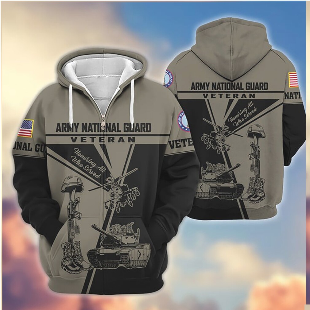 Army National Guard Veteran Honoring All Who Served Tank Helicopter 3D Hoodie Army National Guard Veteran Honoring All Who Served Tank Helicopter 3D Hoodie