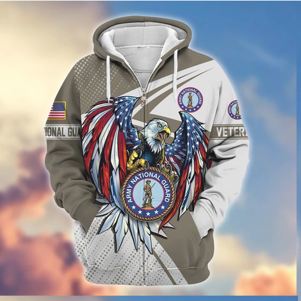 Army National Guard Wings Of Freedom Eagle Veteran 3D Full Zip Hoodie Army National Guard Wings Of Freedom Eagle Veteran 3D Full Zip Hoodie