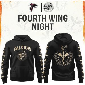 Atlanta Falcons Fourth Wing Night Dragon Black Football T Shirt