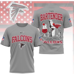 Atlanta Falcons NFL This Bartender Loves The Falcons Team Spirit T Shirt