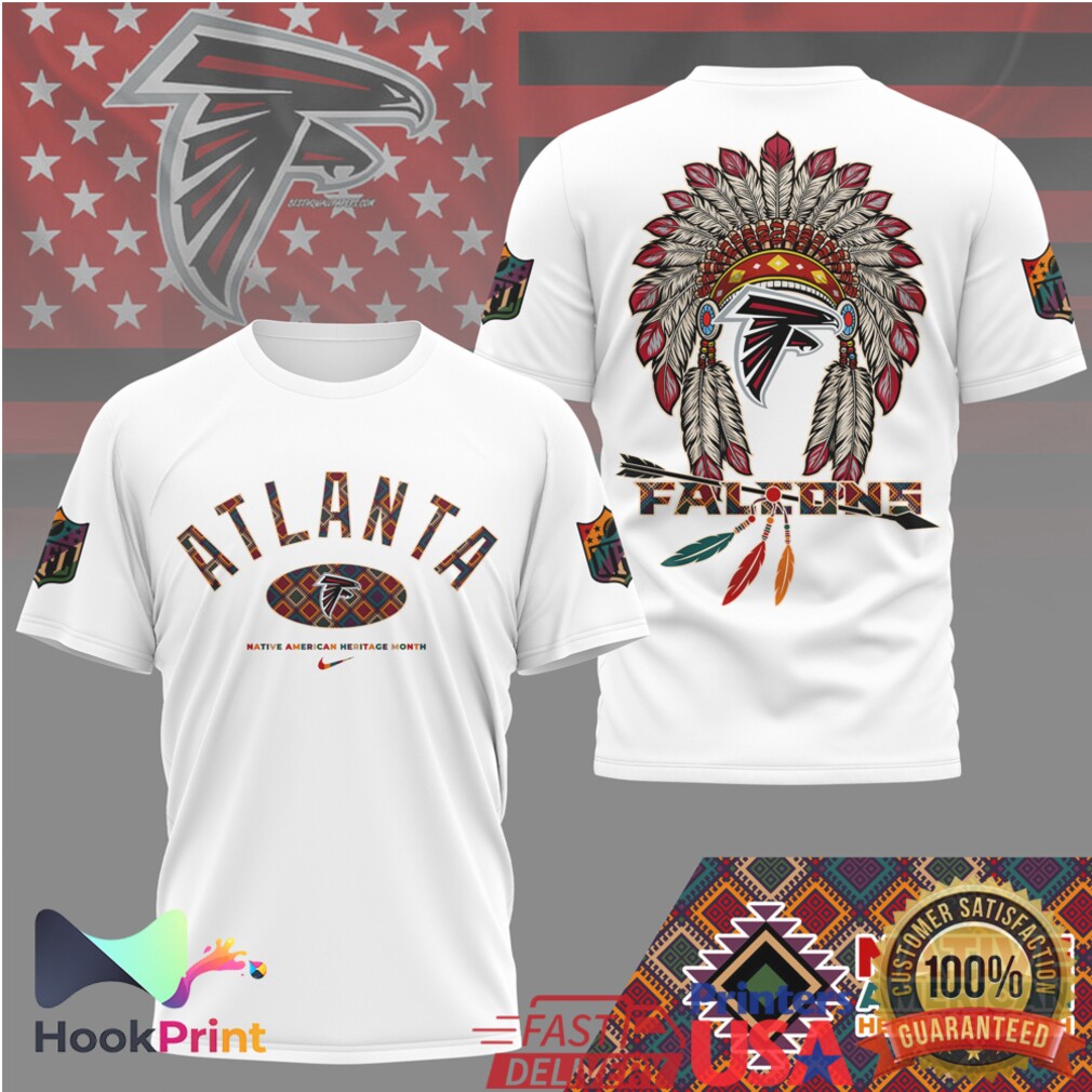 Atlanta Falcons Native American Heritage Month Headdress T Shirt Atlanta Falcons Native American Heritage Month Headdress T Shirt