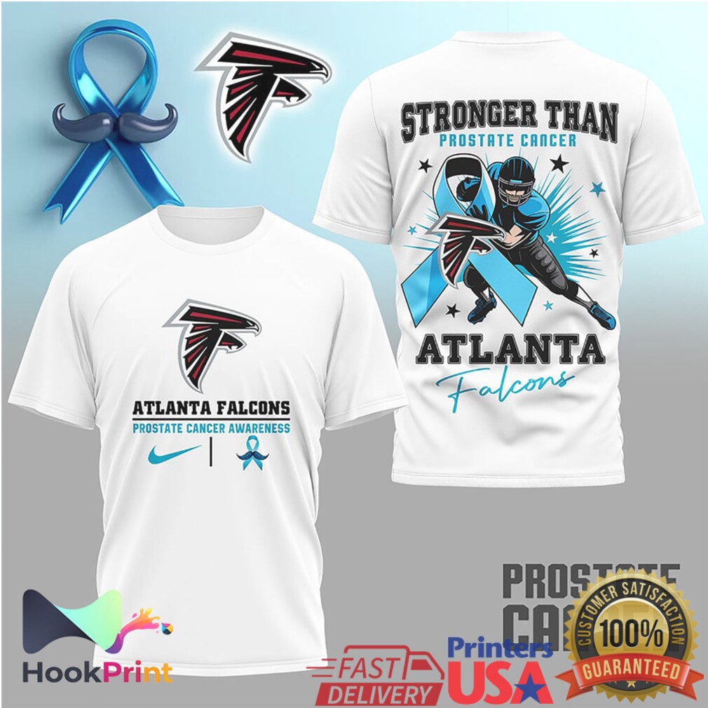 Atlanta Falcons Stronger Than Prostate Cancer Awareness T Shirt Atlanta Falcons Stronger Than Prostate Cancer Awareness T Shirt
