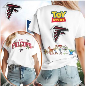 Atlanta Falcons Toy Story Woody Buzz Rex Football T Shirt