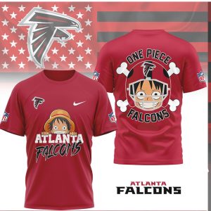 Atlanta Falcons x One Piece Monkey D. Luffy Anime T Shirt