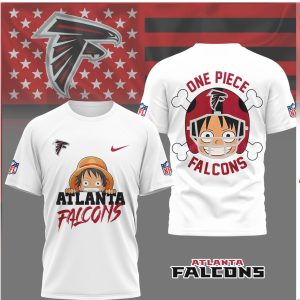 Atlanta Falcons x One Piece Monkey D. Luffy Anime T Shirt