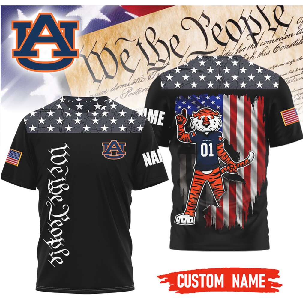 Auburn Tigers Custom Name We The People Patriotic Mascot T Shirt Auburn Tigers Custom Name We The People Patriotic Mascot T Shirt