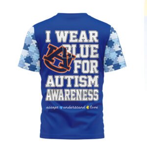 Auburn Tigers I Wear Blue for Autism Awareness T Shirt Auburn Tigers I Wear Blue for Autism Awareness T Shirt