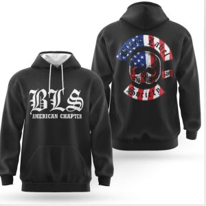 BLS American Chapter Skull US Flag Black Label Society Shirt BLS American Chapter Skull US Flag Black Label Society Shirt