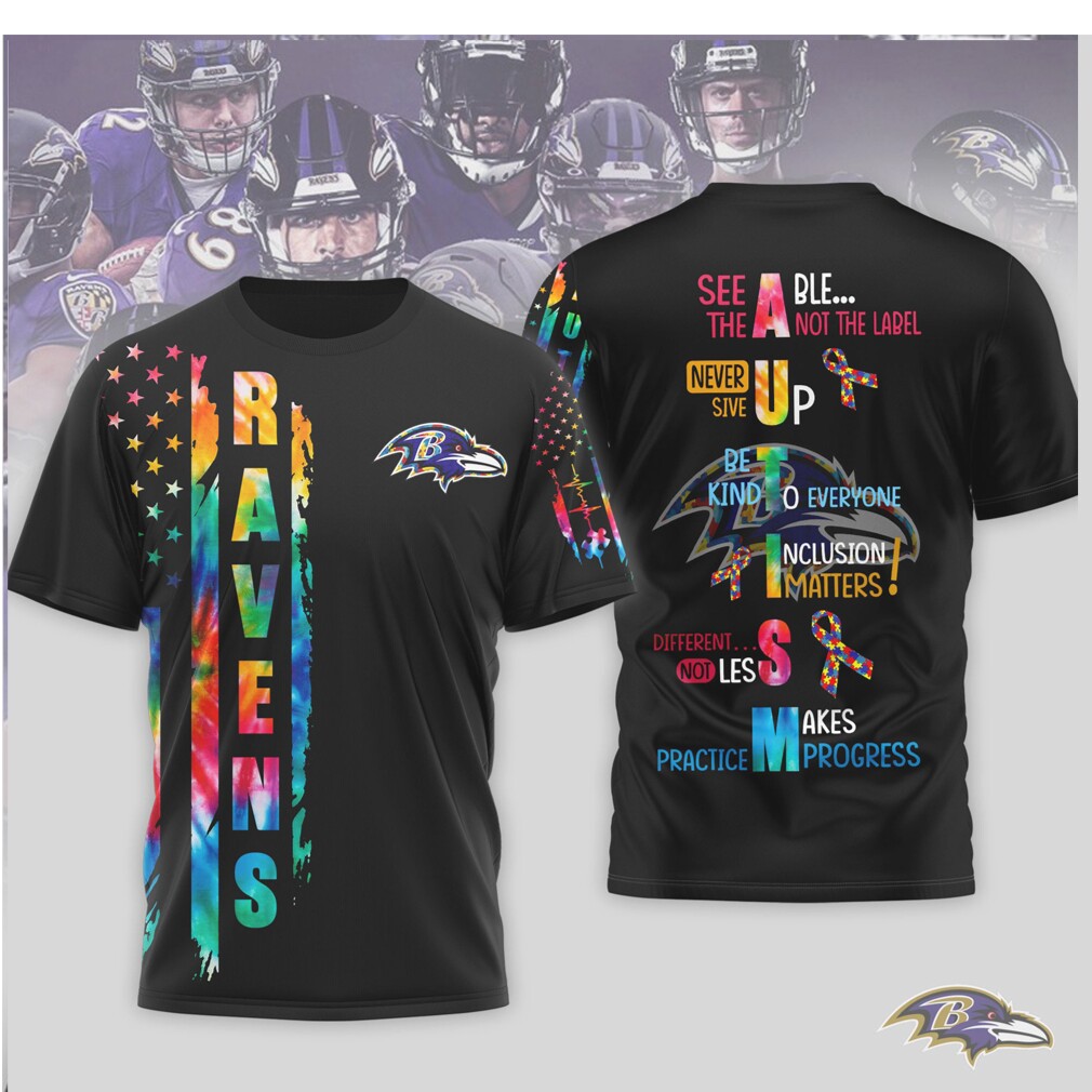 Baltimore Ravens Autism Awareness See Able Not The Label T Shirt Baltimore Ravens Autism Awareness See Able Not The Label T Shirt