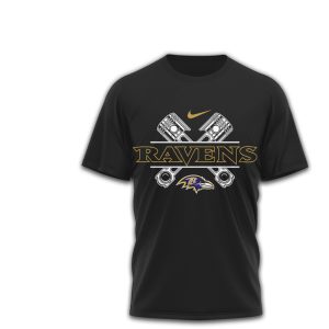 Baltimore Ravens Biker Style Graphic NFL Motorcycle Fan Purple Gold Flag T Shirt Baltimore Ravens Biker Style Graphic NFL Motorcycle Fan Purple Gold Flag T Shirt