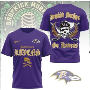 Baltimore Ravens Dropkick Murphys Style Gothic Celtic Punk T Shirt