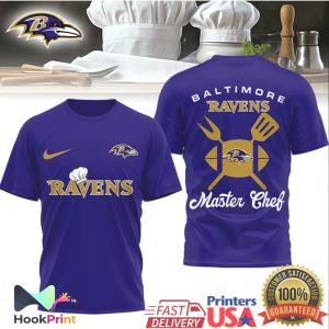 Baltimore Ravens Master Chef NFL Game Day BBQ Shirt