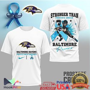 Baltimore Ravens Prostate Cancer Awareness Stronger Than T Shirt