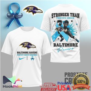 Baltimore Ravens Prostate Cancer Awareness Stronger Than T Shirt