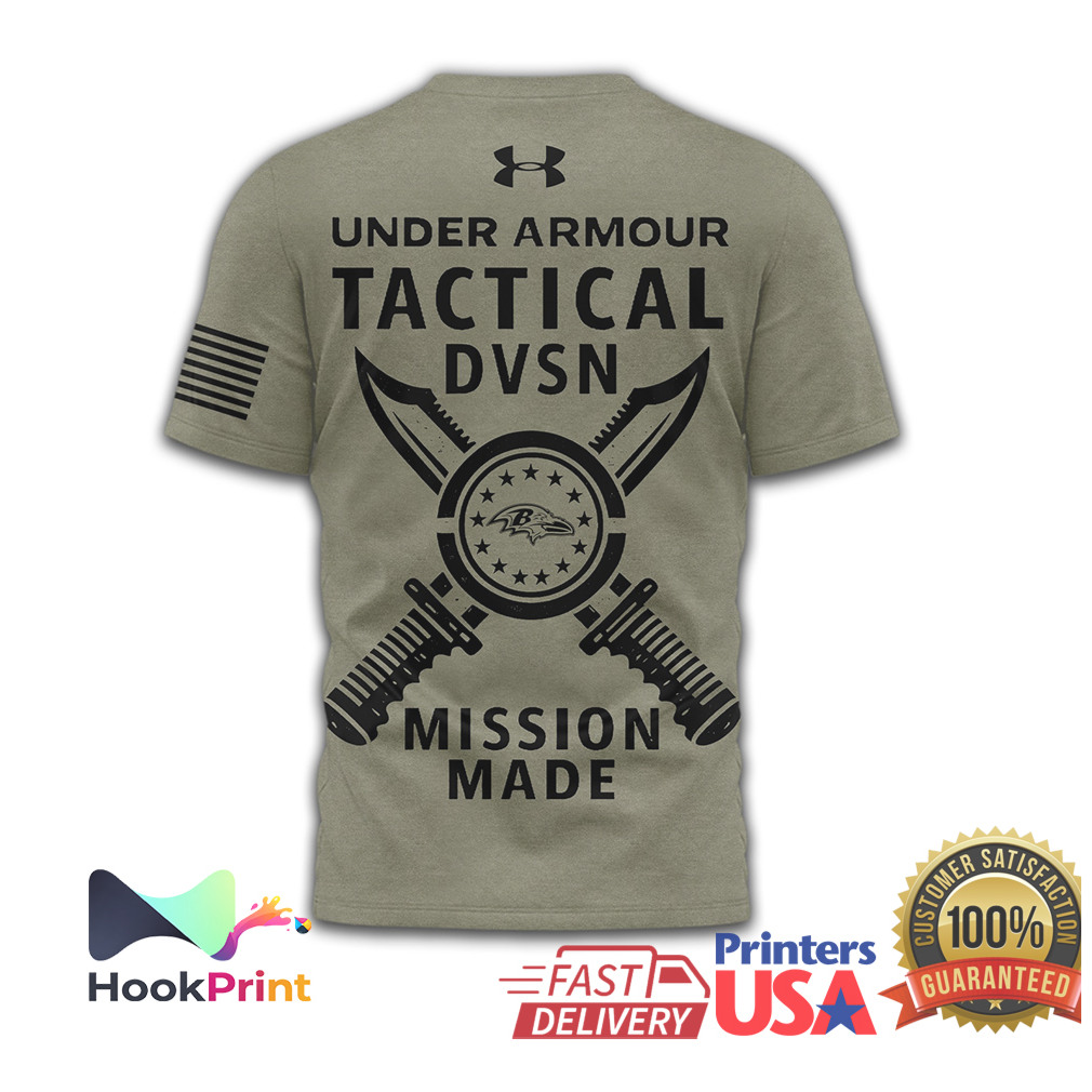 Baltimore Ravens Under Armour Tactical DVSN Mission Made Shirt Baltimore Ravens Under Armour Tactical DVSN Mission Made Shirt