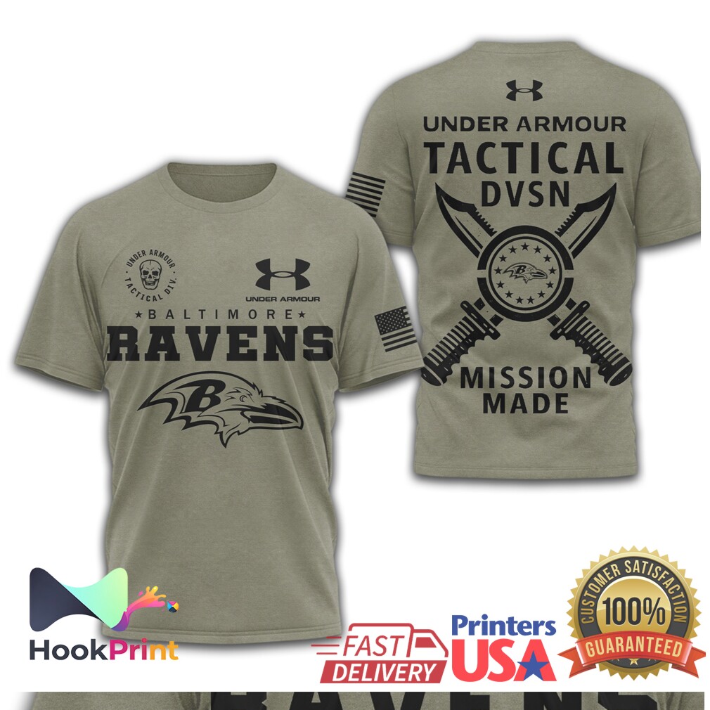 Baltimore Ravens Under Armour Tactical DVSN Mission Made Shirt Baltimore Ravens Under Armour Tactical DVSN Mission Made Shirt