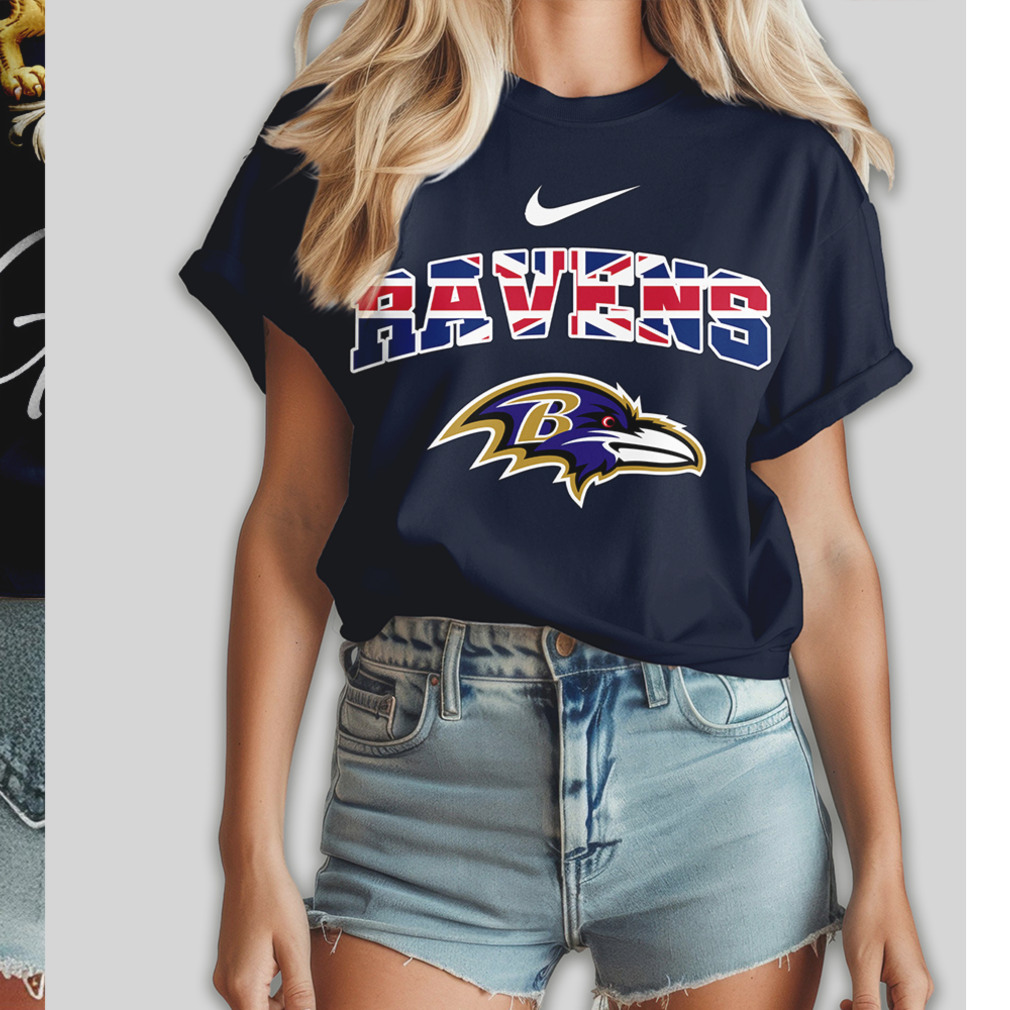 Baltimore Ravens United Kingdom Flag British Fan NFL Football T Shirt Baltimore Ravens United Kingdom Flag British Fan NFL Football T Shirt