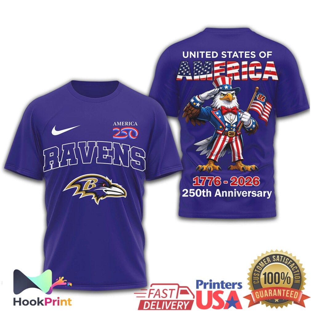 Baltimore Ravens United States 250th Anniversary Patriotic Shirt Baltimore Ravens United States 250th Anniversary Patriotic Shirt