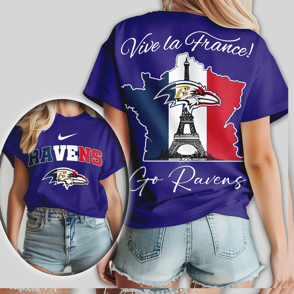 Baltimore Ravens Vive La France Paris Tour Eiffel Tower Fan NFL Shirt Baltimore Ravens Vive La France Paris Tour Eiffel Tower Fan NFL Shirt