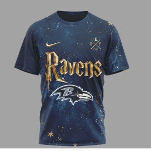 Baltimore Ravens x Harry Potter 25 Years of Magic Galaxy T Shirt Baltimore Ravens x Harry Potter 25 Years of Magic Galaxy T Shirt