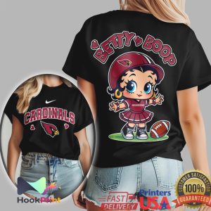 Betty Boop Arizona Cardinals Maroon NFL Fan Graphic Shirt Betty Boop Arizona Cardinals Maroon NFL Fan Graphic Shirt