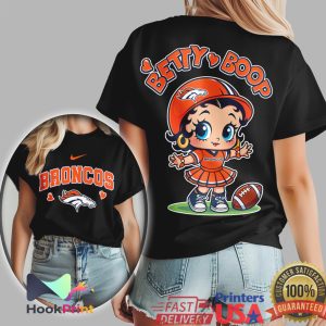 Betty Boop Denver Broncos Cute Sporty NFL Women’s T Shirt Betty Boop Denver Broncos Cute Sporty NFL Women’s T Shirt