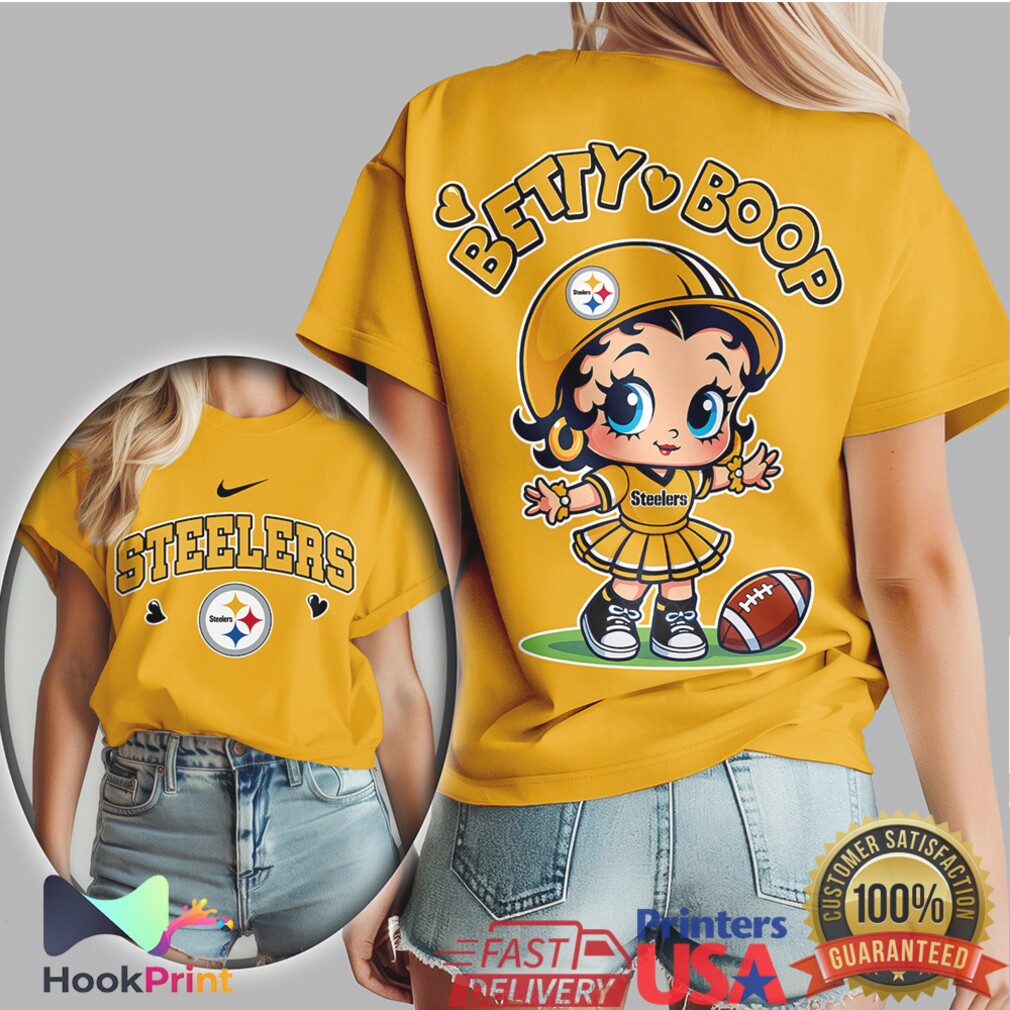 Betty Boop Pittsburgh Steelers Gameday Cheerleader NFL T Shirt Betty Boop Pittsburgh Steelers Gameday Cheerleader NFL T Shirt